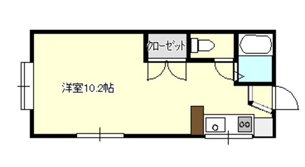 関屋駅 徒歩12分 1階の物件間取画像